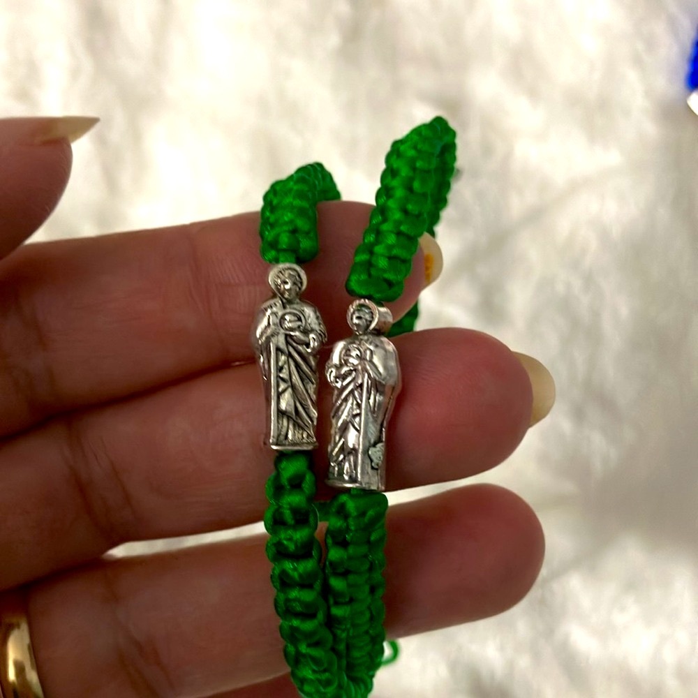 Two bracelets of Saint Jude, patron saint of lost causes